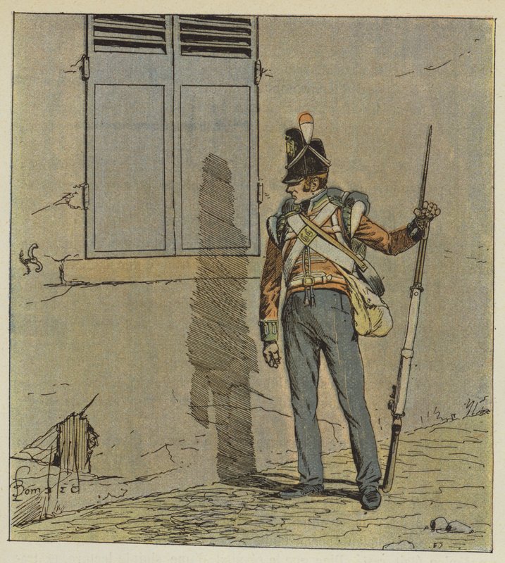 Vagtvagterne vil blive udstationeret om natten for at røre ved huset af after Louis Charles Bombled