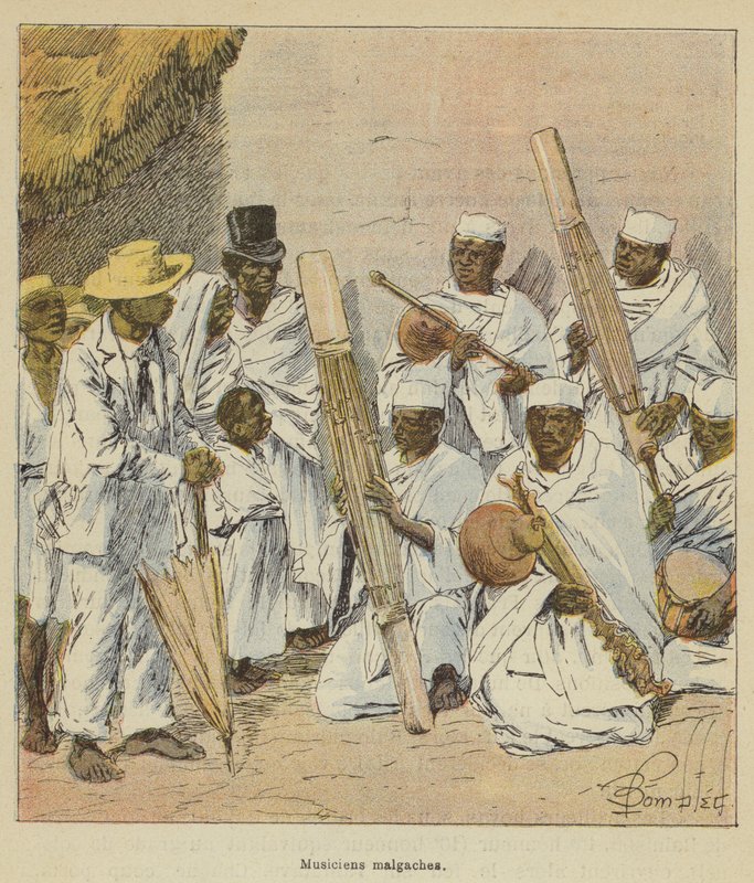 madagaskiske musikere af after Louis Charles Bombled