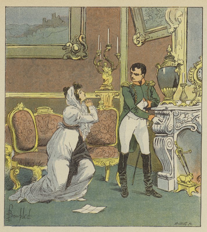 Napoleon og fru Hatzfeld af after Louis Charles Bombled