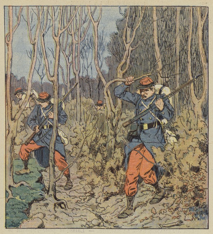 Vores soldater i skoven af after Louis Charles Bombled