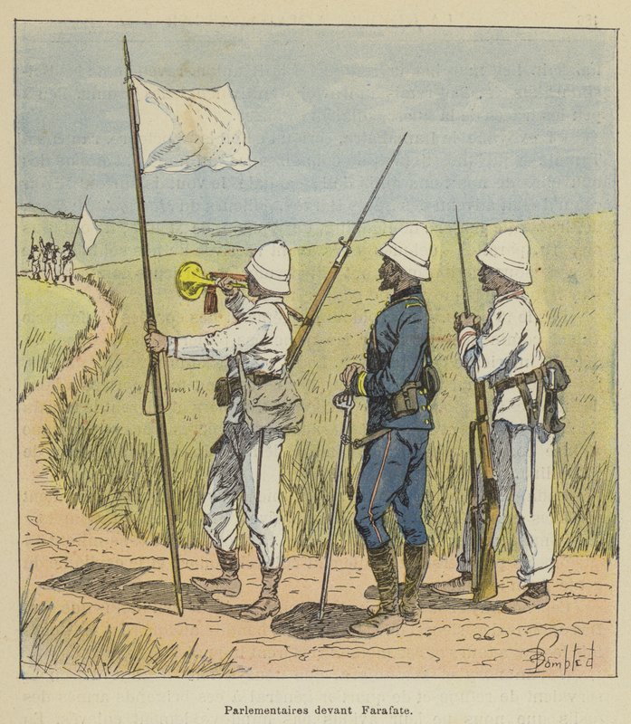 Parlamentarikere foran Farafate af after Louis Charles Bombled