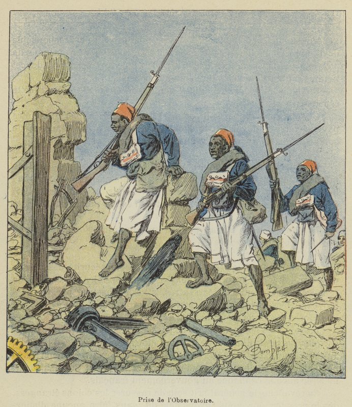 Indtagelse af Observatoriet af after Louis Charles Bombled