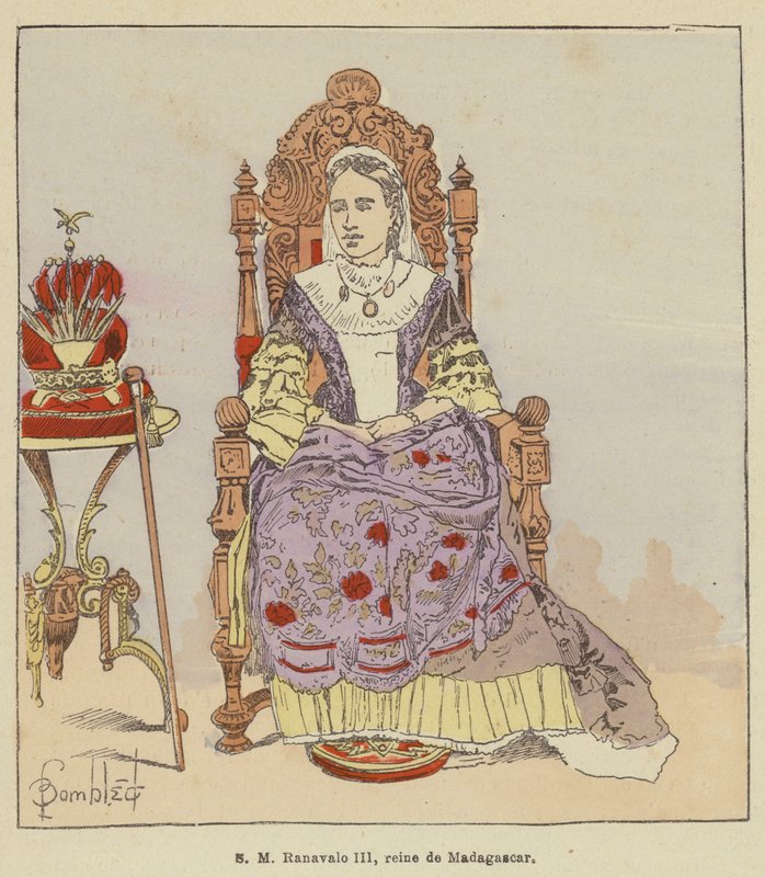 SM Ranavalo III, dronning af Madagaskar af after Louis Charles Bombled