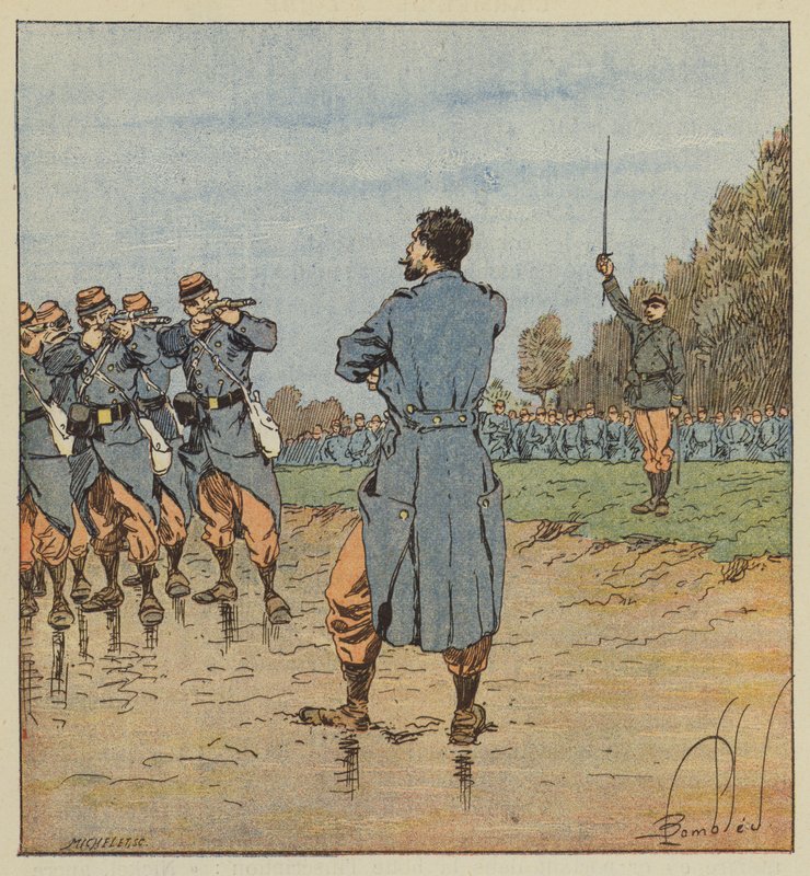 En henrettelse i 17. korps af after Louis Charles Bombled