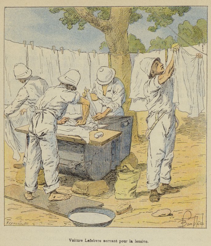 Lefebvre bil brugt til vasketøj af after Louis Charles Bombled