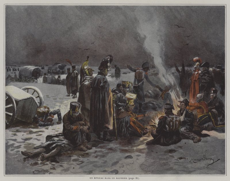 En bivuak i et sumpområde af after Maurice Henri Orange