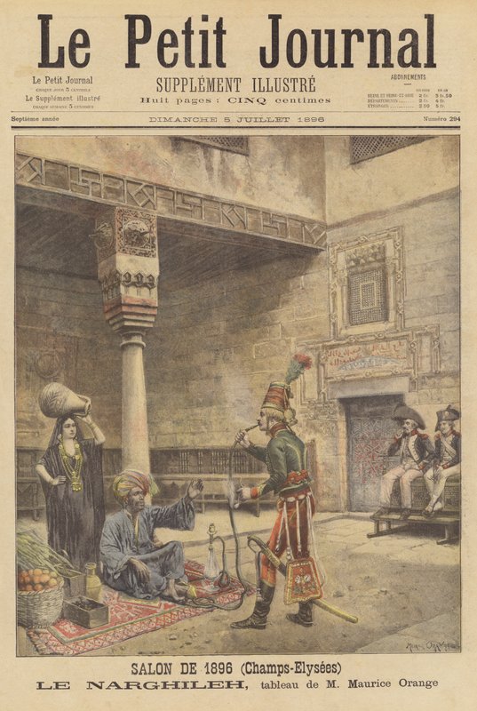 Le Narghileh (vandpiben) af after Maurice Henri Orange