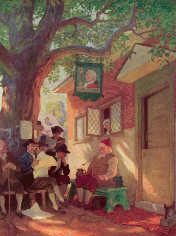 Illustration for Rip Van Winkle af after Newell Convers Wyeth