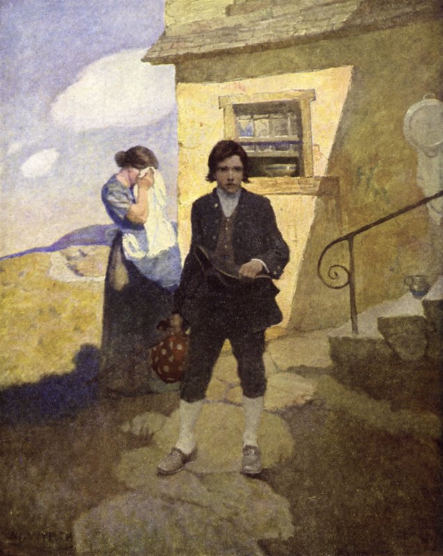 Illustration til Skatteøen af after Newell Convers Wyeth