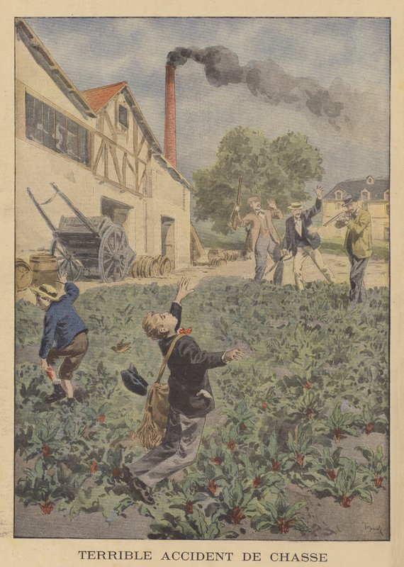 En frygtelig jagtulykke af after Oswaldo Tofani