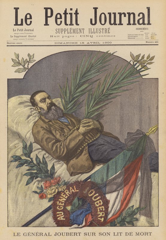 Boergeneral Piet Joubert på sit dødsleje, Pretoria, Sydafrika af after Oswaldo Tofani