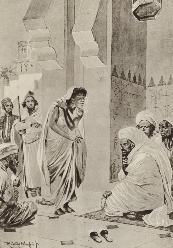 Markedsplads i Afrika, hvor salget er til salg for at blive sendt til Amerika af after Richard Caton II Woodville