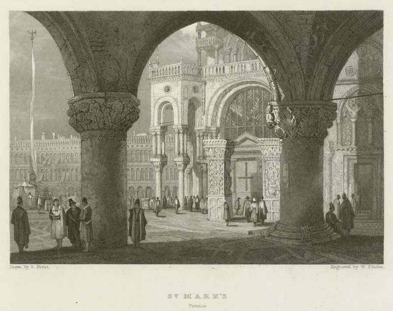 Sankt Markus, Venedig af Samuel (after) Prout
