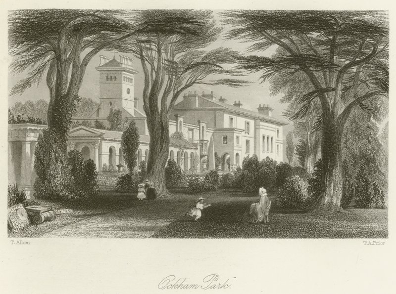 Ockham Park af after Thomas Allom