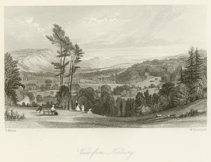 Udsigt fra Norbury af after Thomas Allom