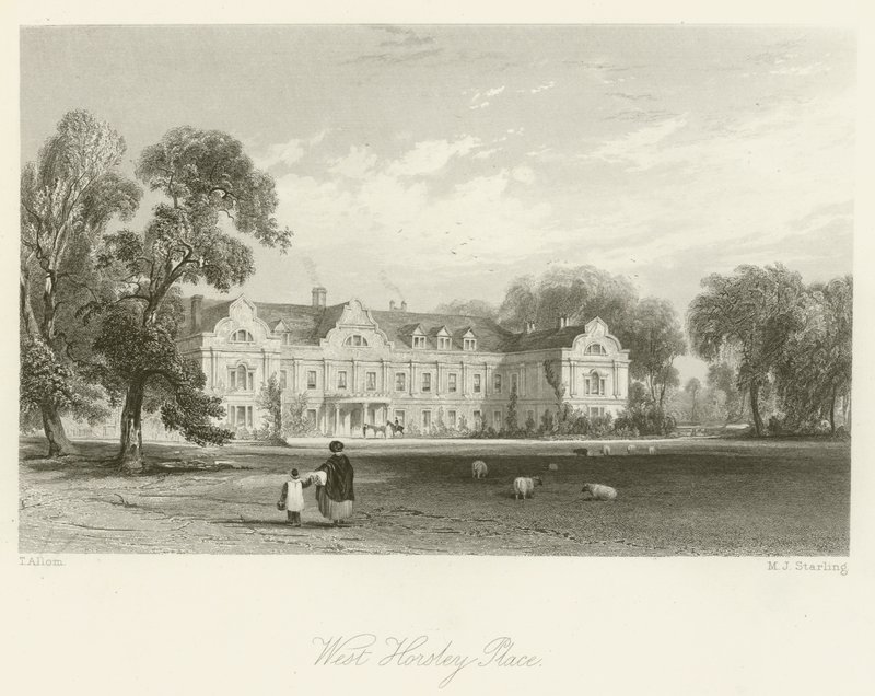 West Horsley Place af after Thomas Allom