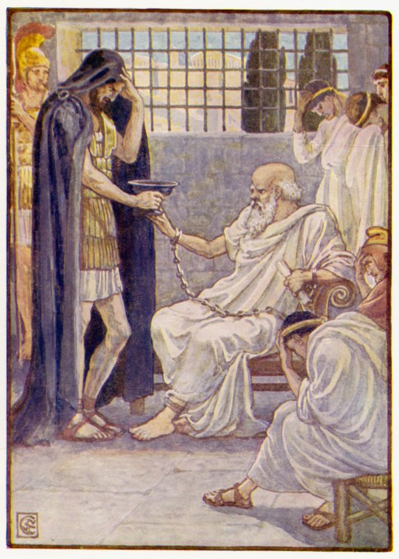 Han drak indholdet, som om det var et fad vin. af after Walter Crane