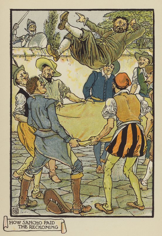 Hvordan Sancho betalte afregningen af after Walter Crane