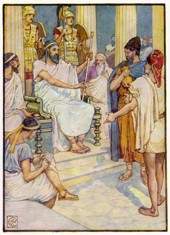 Solon, Athens kloge lovgiver af after Walter Crane