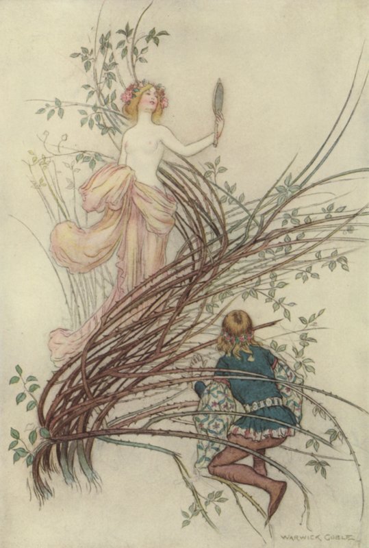 Geoffrey Chaucer, digt af after Warwick Goble