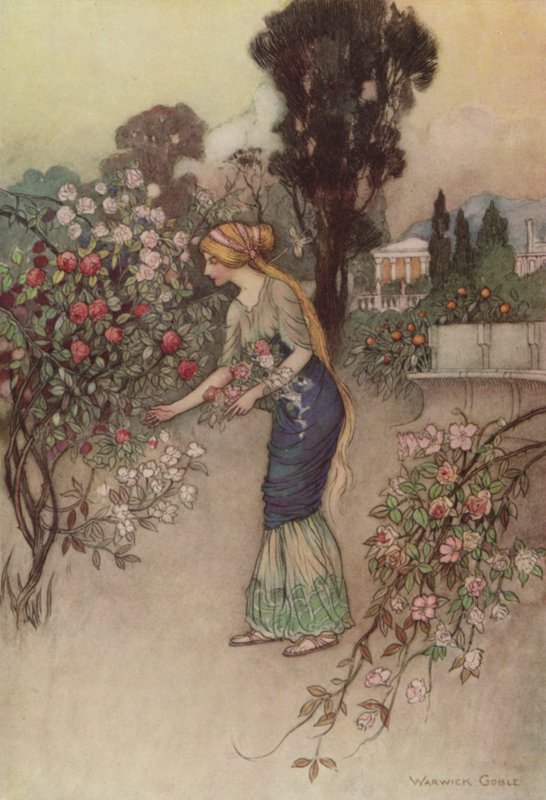 Geoffrey Chaucer, The Knights Tale af after Warwick Goble