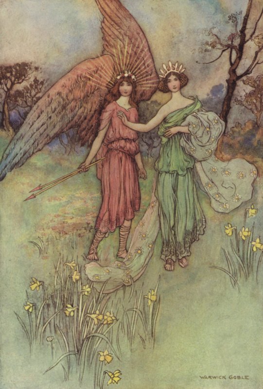 Geoffrey Chaucer, legenden om gode kvinder af after Warwick Goble