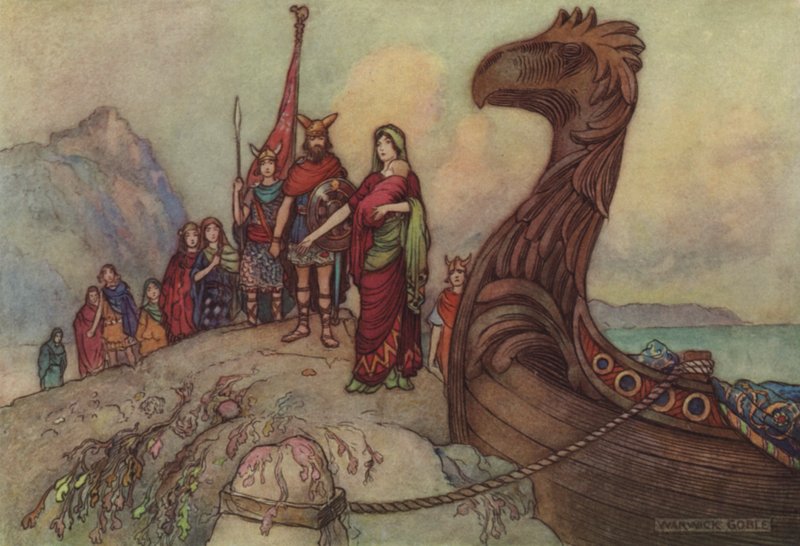 Geoffrey Chaucer, Fortællingen om lovenes mand af after Warwick Goble