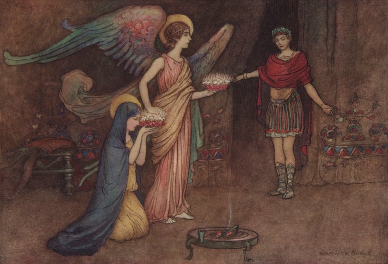 Geoffrey Chaucer, The Second Nons Tale af after Warwick Goble