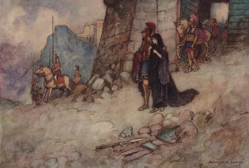 Geoffrey Chaucer, Troilus og Criseyde af after Warwick Goble