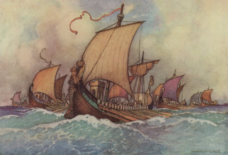 Geoffrey Chaucer, Troilus og Criseyde af after Warwick Goble