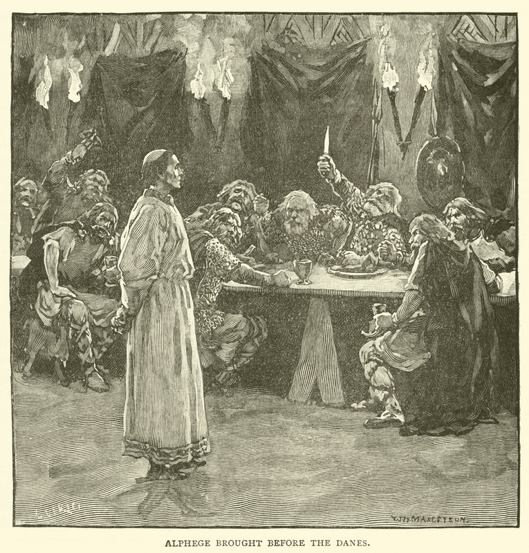 Alphege bragt for danskerne af after William Henry Margetson