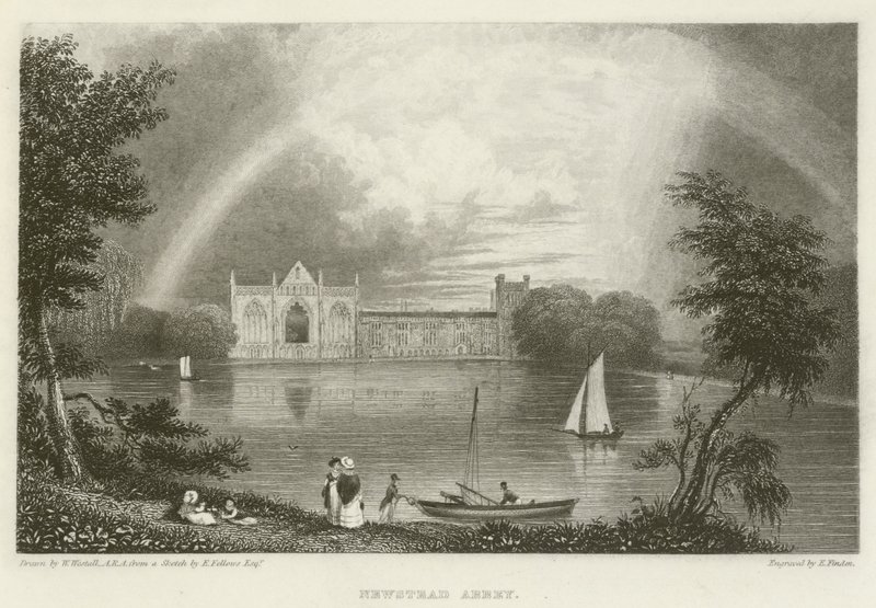Newstead Abbey af William after Westall
