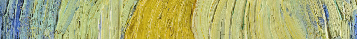 Stjernenat (Vincent van Gogh), Detail: Leuchtender Mond
