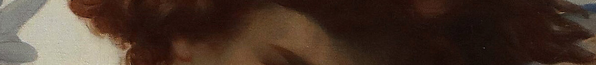 Falden engel, 1847. (Alexandre Cabanel), Detail: Gesicht des gefallenen Engels