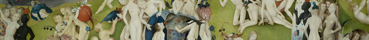 Lysternes have (Hieronymus Bosch), Detail: Nackte Figuren mit Früchten