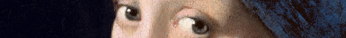 Pigen med perleøreringen (Jan Vermeer van Delft), Detail: Blick der jungen Frau