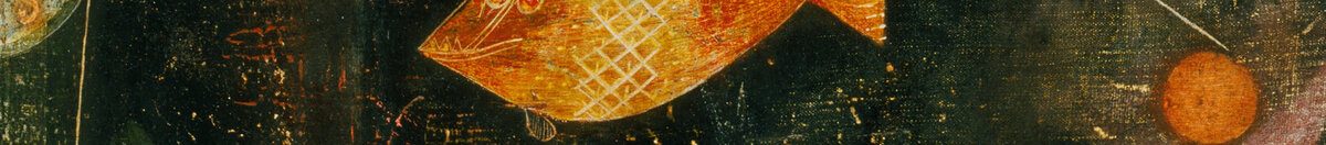 Fiskenes magi (Paul Klee), Detail: Goldener und blauer Fisch