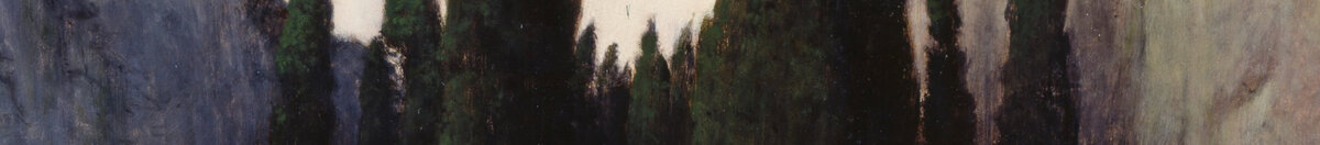 De dødes ø (Arnold Böcklin), Detail: Zypressenhain