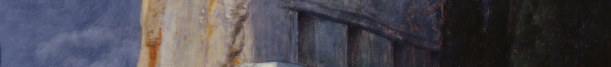 De dødes ø (Arnold Böcklin), Detail: Felswand mit Grabkammern