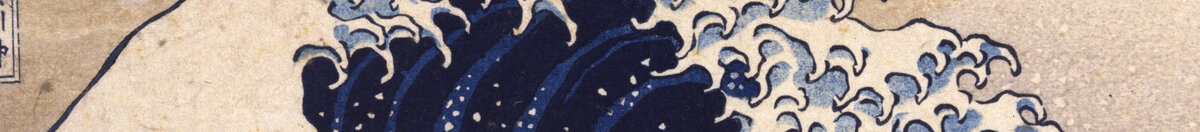 Den store bølge ved Kanagawa (Katsushika Hokusai), Detail: Klauenförmige Schaumkämme