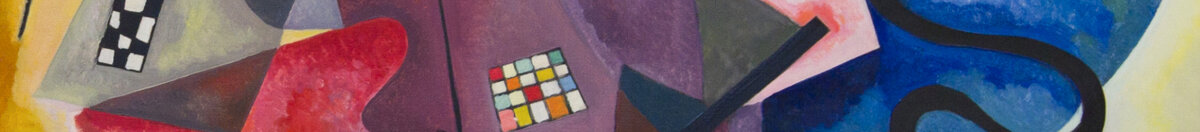 Gul-Rød-Blå (Wassily Kandinsky), Detail: Rot-violette Formenballung