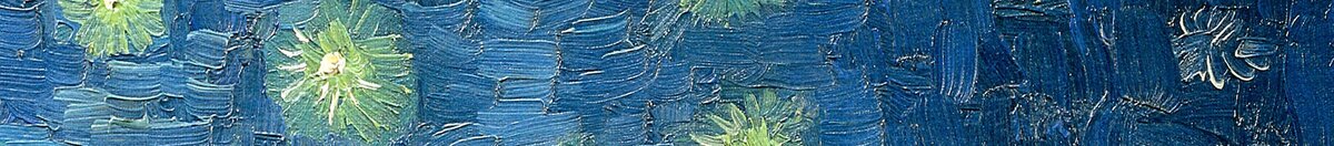 Stjernenat over Rhône (Vincent van Gogh), Detail: Sternenhimmel