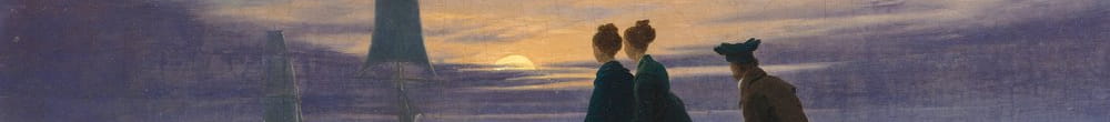 Månen stiger ved havet (Caspar David Friedrich)