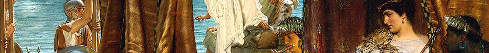 Mødet mellem Antony og Cleopatra (Lawrence Alma Tadema)