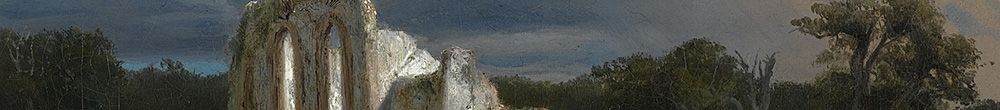 Månelyslandskab med en ruin (Arnold Böcklin)
