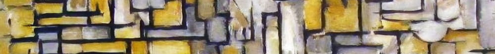 Komposition nr. VII, 1913. af Piet Mondrian 1872 – 1944 (Piet Mondrian)