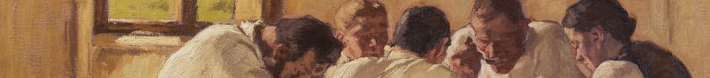 Frokost suppen, version II, 1910 (Albin Egger Lienz)