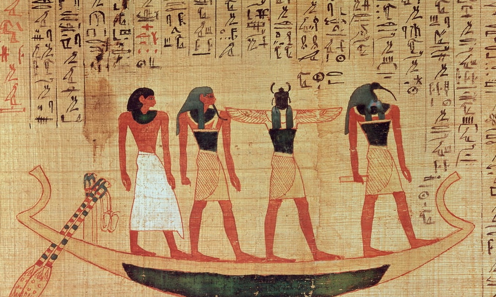 Hieroglyffer og vægmalerier