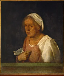 Den gamle kvinde (maleri på lærred)
