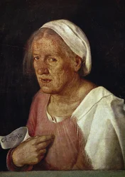 La Vecchia (Den gamle kvinde), efter 1505 (olie på lærred)
